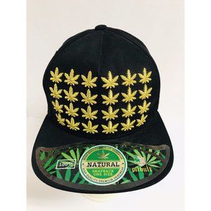 Pitbull High Life 420 Black Gold Snapback Gold Hat